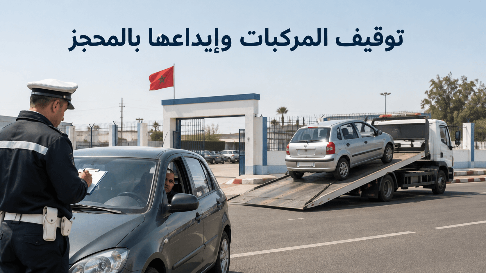 توقيف المركبات وإيداعها بالمحجز في المغرب: الحالات والمدة والإجراءات